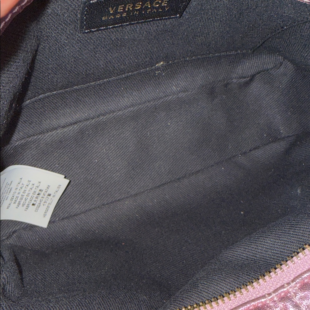 RARE Versace Metallic Pink Crossbody Bag Gold Chain CAMERA purse PERFECT SIZE! - Picture 11 of 17